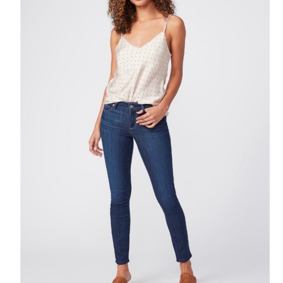 Paige Verdugo Ankle Skirt Jeans Womens 26 Blue Casual Comfy Retro Minimalist - Picture 1 of 10